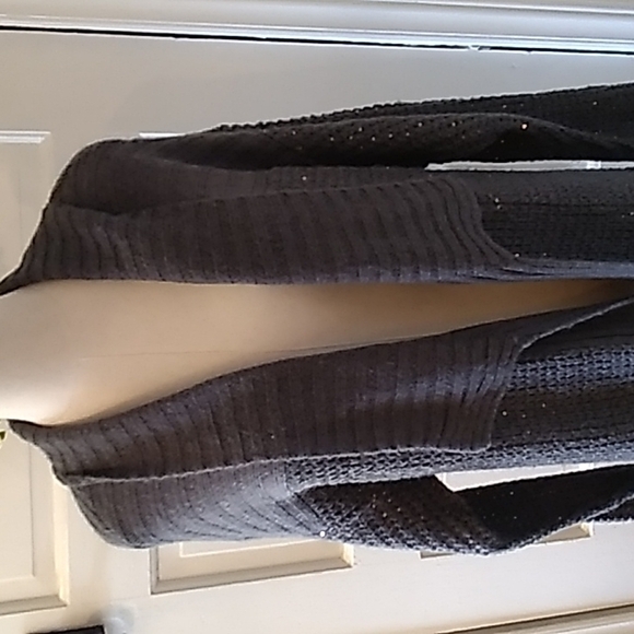 Candies XL grey sequins cardigan sweater - Picture 2 of 4